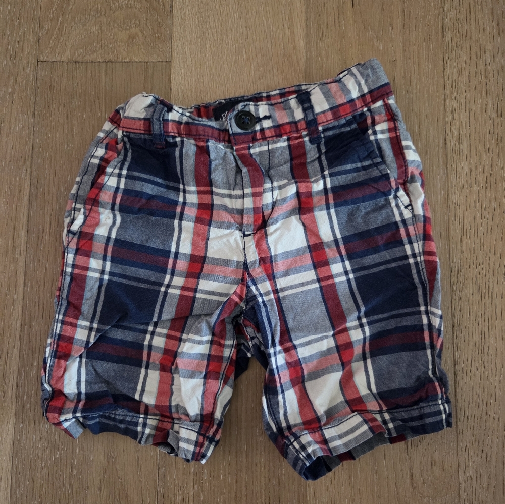 THE CHILDREN'S PLACE | Red and Blue Plaid Shorts